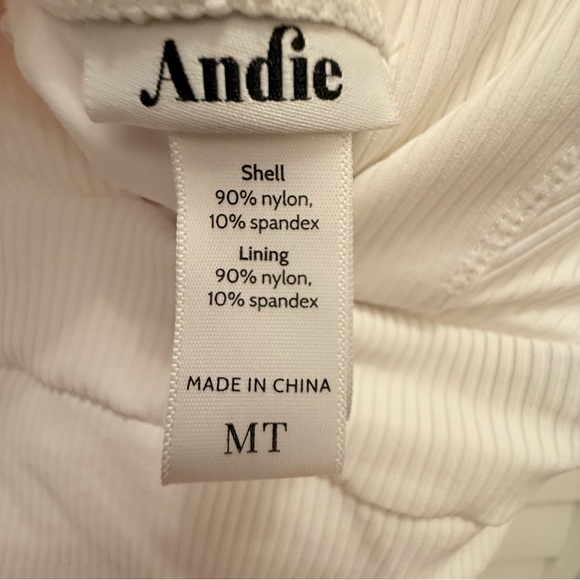 GUC Andie Sardinia ribbed one piece swimsuit tall medium - Picture 5 of 5